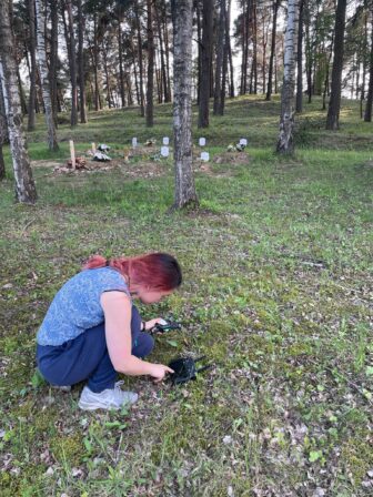 Journalist investigating possible migrant grave sites.